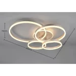 50W Lubinis LED šviestuvas DRAKE 632210407 Nikel - Image 2