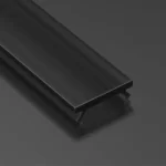 Dangtelis LED profiliui SLIM PMMA, juodas 2m, X, Mico