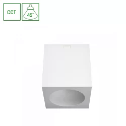 7W Lubinis šviestuvas CHLOE COMPLETE Square CCT baltas