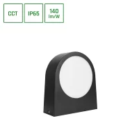 15W Sieninis fasado šviestuvas VERSA CCT juodas