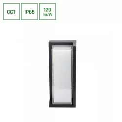 20W Sieninis fasado LED šviestuvas VERTO Block juodas CCT