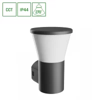 Sieninis lauko šviestuvas STELLA Round GU10 CCT Black