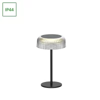 Įkraunamas stalinis lauko šviestuvas FUNGI su USB ir saulės baterija