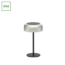 Įkraunamas stalinis lauko šviestuvas FUNGI su USB ir saulės baterija