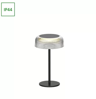 Įkraunamas stalinis lauko šviestuvas FUNGI su USB ir saulės baterija