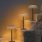 Įkraunamas stalinis lauko šviestuvas FUNGI su USB ir saulės baterija - Image 5